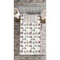 thumbnail image 3 of Ambesonne Bicycle Quilted Bedspread Set 2 Pcs, Penny-Farthing Tandem, Twin Size, Multicolor, 3 of 3