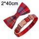 thumbnail image 2 of FloreceBien Collar de Perro Collar de Cuadros Ajustable - Collar de Perro de Navidad Collar de Cierre de Metal con Correa a Cuadros clásica Premium, 2 of 5