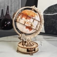 thumbnail image 2 of Puzzle de madera 3D ROKR Luminous Globe con soporte, 180 piezas, para adultos, 2 of 6