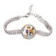 thumbnail image 1 of Nueva Zelanda Oceania National Emblem Pulsera de tobillera de cadena de tenis, joyería de diamantes, 1 of 3