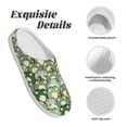 thumbnail image 5 of Yiaed Cute Frog Print Slippers Fuzzy Warm Cozy Slippers Non Slip House Slippers For Indoor Outdoor Slippers House Slippers-13, 5 of 7