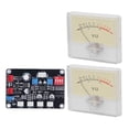 thumbnail image 1 of Medidor de Nivel de Preamplificador, Kit de Medidor Audio Vu Swing Ajustable Swing de Alta Precisión Diseño de Luz de Fondo para el Hogar para el Estudio de Grabación, 1 of 7