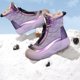 thumbnail image 1 of Botas de Nieve de Invierno para Mujer, Zapatos Forrados Cálidos con Cremallera, Zapatos Gruesos de Otoño, Calzado, Botines para Senderismo, Trabajo Y UE 38, 1 of 8