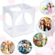thumbnail image 3 of Caja de cubo medidor de globos de plástico plegable con 11 agujeros, herramienta de medición de globos para decoración de globos de fiesta de boda de cumpleaños, 2-10 pulgadas (1 pieza), 3 of 5