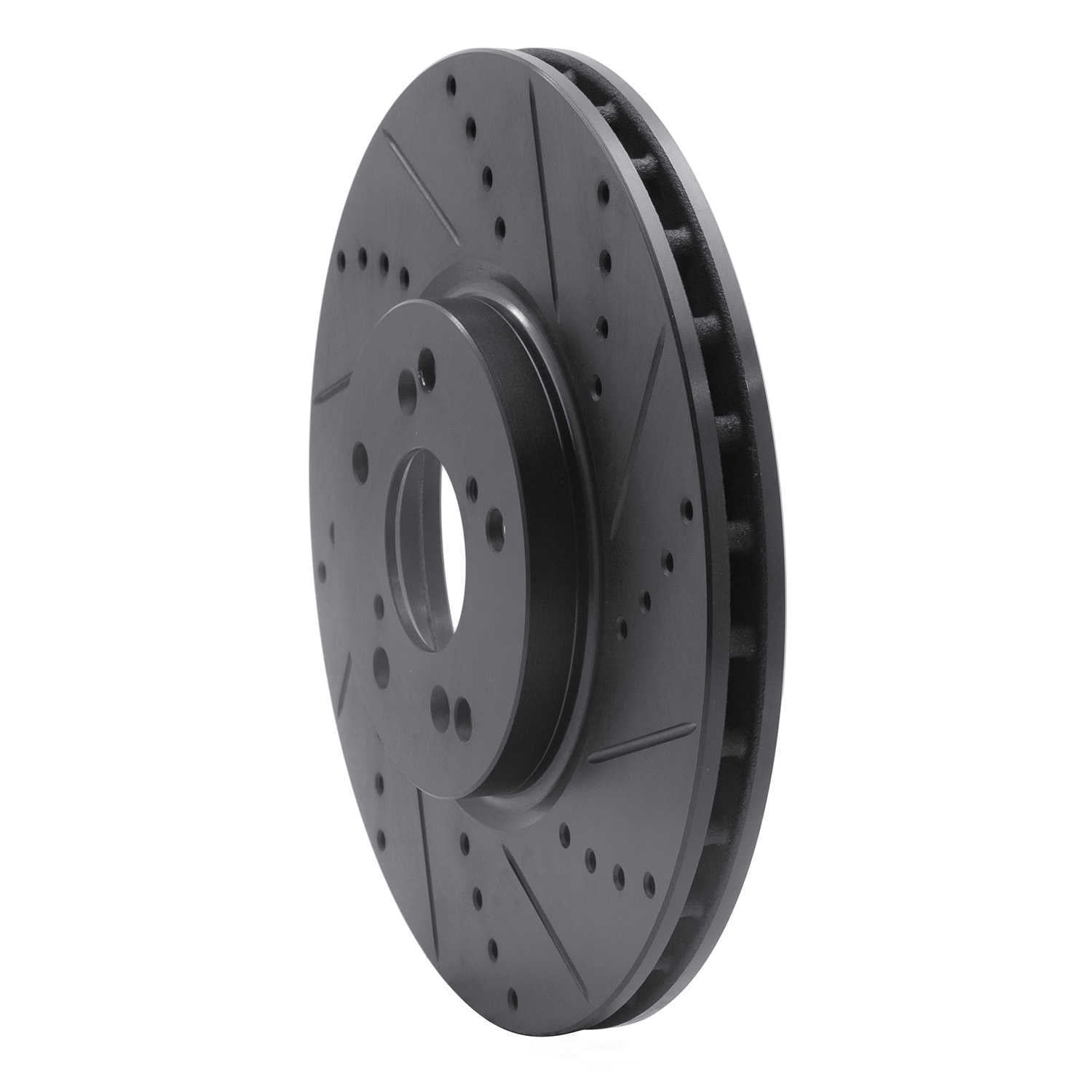 Dynamic Friction Company 633-58020R DFC Brake Rotor - Drilled And Slotted - Black
