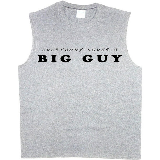 Decked Out Duds Funny Big Guy Men's Plus Size Tshirt Graphic Tee