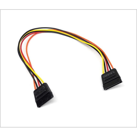 SATA Power 15 Pin Female to 15 Pin Female Cable, 10 Inches