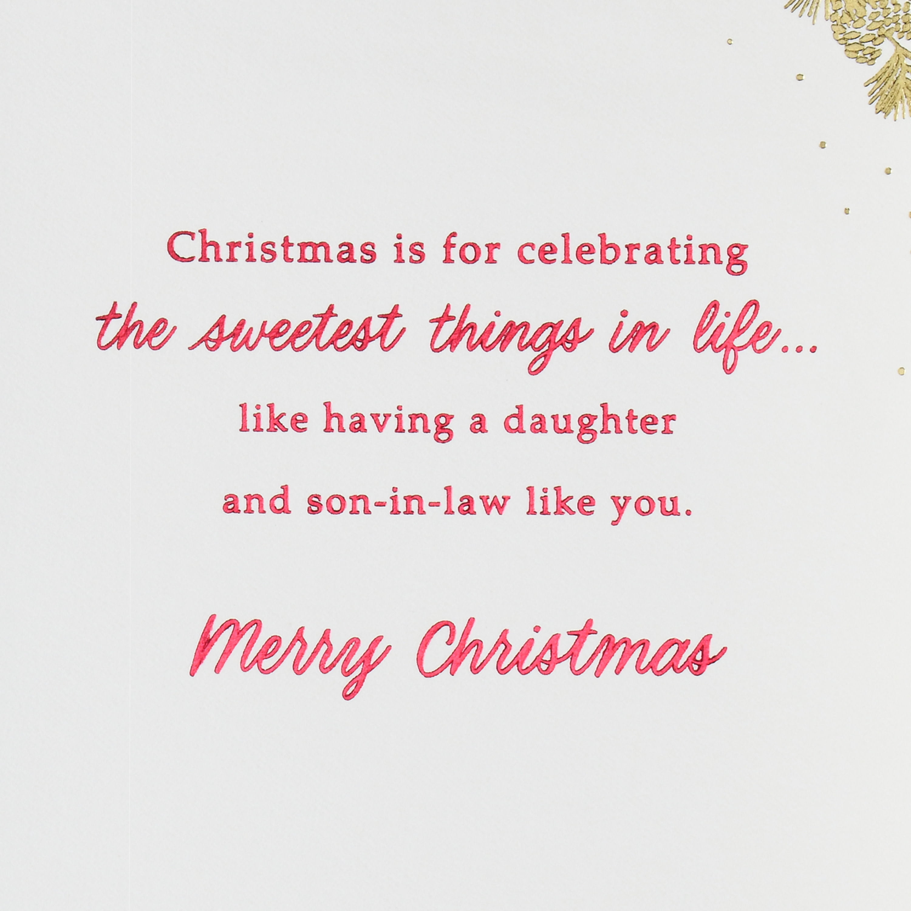 Hallmark Thomas Kinkade Christmas Greeting Card for Daughter and Son-in-Law (Family Is a Gift)