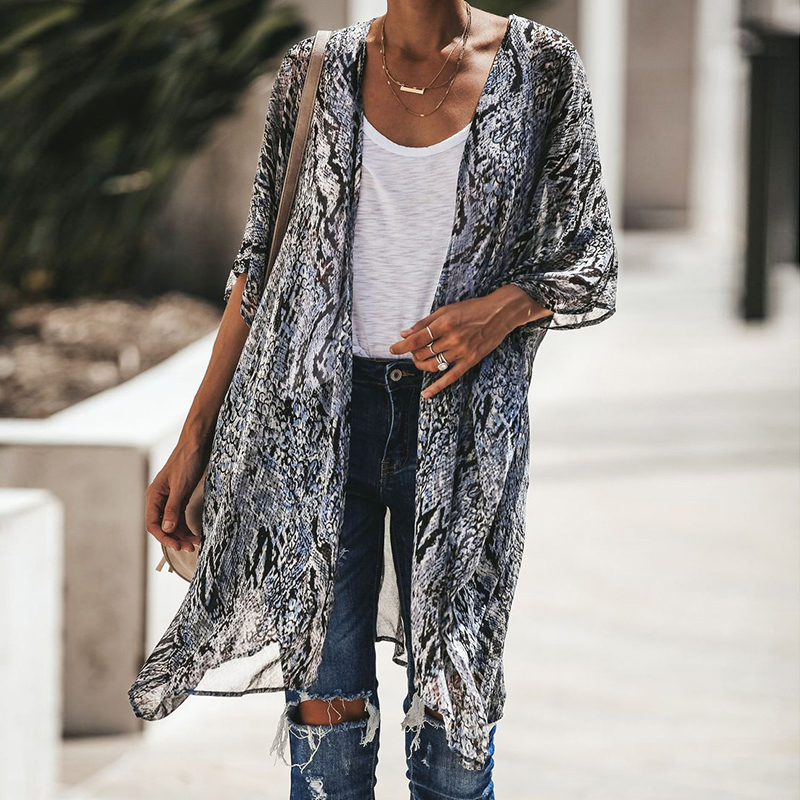 black chiffon cardigan