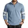 thumbnail image 2 of Hvogkswy Quarter Zip Sweatshirts for Men Long Sleeve Stand Collar Sweatshirt Lightweight Outdoor Hiking Casaul Pullover Sweatshirts, Size S-3XL, 2 of 8