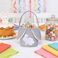 thumbnail image 6 of Tuscom Gray Corduroy Bunny Tote Bag, Easter Basket for Egg Hunts & Candy Storage, Easter Bag for Teens, Reusable Easter Bunny Bag with Handle, Holiday Party Favor Decor for Teens and Women, 6 of 6