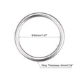 thumbnail image 2 of Unique Bargains Bague Ronde en Acier Inoxydable 316 50 mm ID 6 mm d'Épaisseur, Lot de 3, 2 of 5