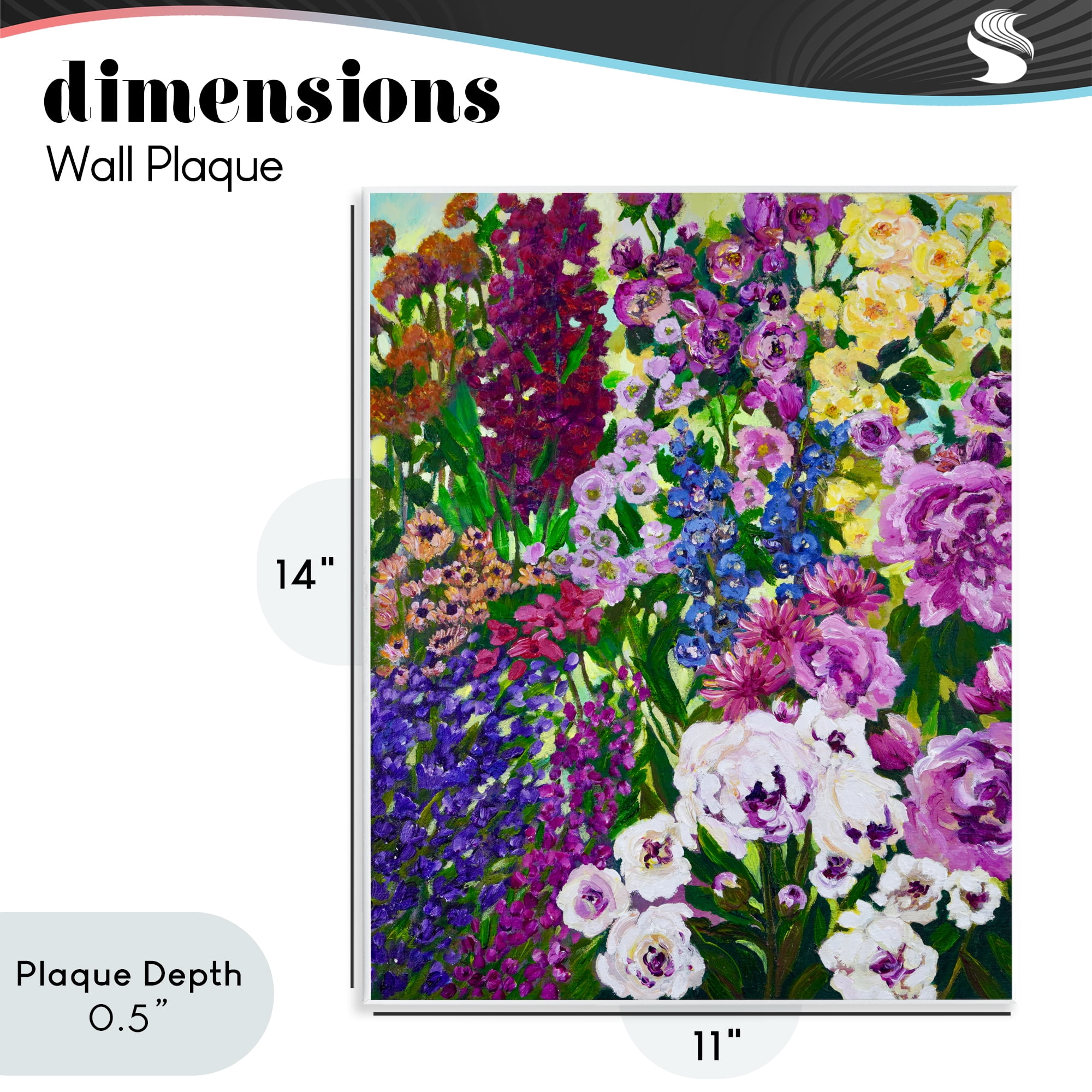 Stupell Industries Lush Greenhouse Garden Flowers Wall Plaque Art, design by Lee Ann Zirbes