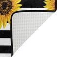 thumbnail image 5 of Dreamtimes Sunflowers Blcak White Lines Area Rug 72x48in Summer Bright Floral Non-Slip Floor Carpet Comfort Floor Mats Decor for Indoor Living Dining Room and Bedroom Area, 5 of 7