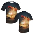 thumbnail image 6 of Unisex Adult Dukes Orange Car Haz-zard Graphic Tee Shirts Funny Cartoon 3D Print Short Sleeve T Shirts for Mens Womens, 6 of 8