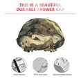 thumbnail image 3 of Kdxio Epic Dragon Skull Scene Print Shower Cap for Women,Elastic and Reusable,Double Waterproof Layers Bathing Hat, 3 of 6