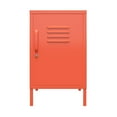 thumbnail image 3 of Novogratz Cache Metal Locker Style Living Room End Table, Orange, 3 of 14