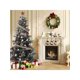 thumbnail image 2 of 6.5-foot pre-lit artificial christmas tree con incandescent warm blanca lights, snow flocked, y foldable stand - ul listed lights y automatic branch tips, 2 of 9