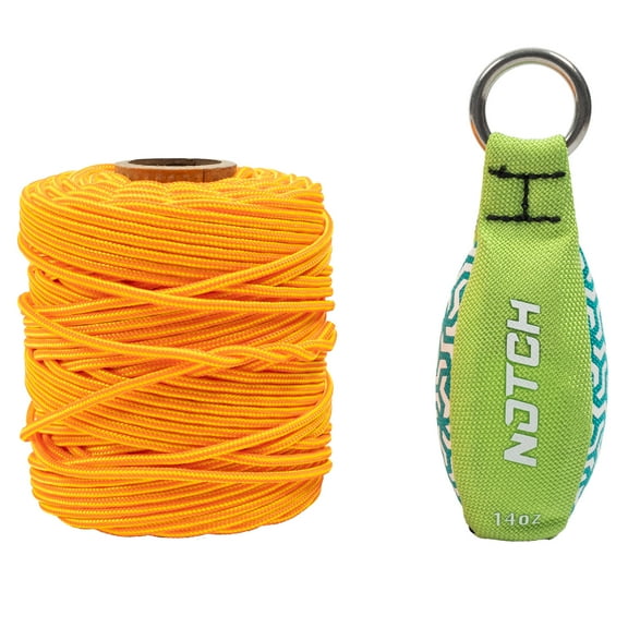 Notch 200' 3mm Neon Plus & 14oz Throweight Combo Set