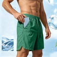 thumbnail image 6 of USNSM (S-5XL) Men's Plus Size Swim Trunks Board Shorts Quick Dry Bathing Suits with Mesh Lining Pockets 7 Inch Inseam Beach Pants Green L, 6 of 9