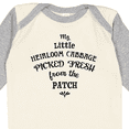 thumbnail image 4 of Inktastic My Little Heirloom Cabbage Picked Fresh from the Patch Boys or Girls Long Sleeve Baby Bodysuit, 4 of 5