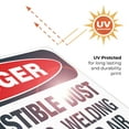 thumbnail image 6 of Danger Combustible Dust No Smoking, Welding Or Compressed Air Sign, OSHA Danger Sign, 24x36 Corrugated Plastic, 6 of 7