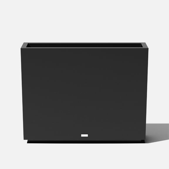 Veradek Block Series Span Medium 30" Plastic Planter - Black