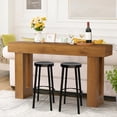 thumbnail image 5 of Haverchair 63" Long Entryway Console Tables, Wood Farmhouse Sofa Behind Couch Table with Thickened Base, Large Hallway Accent Furniture Table for Living Room, Entrance, Foyer, 5 of 8