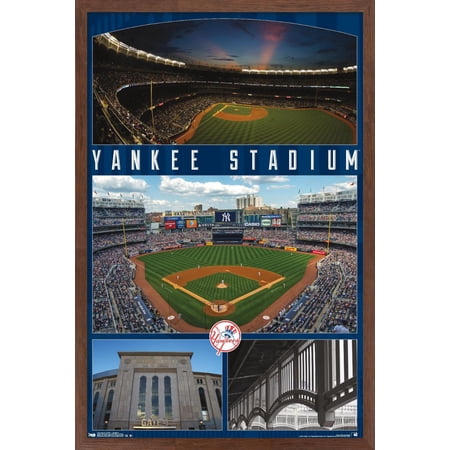 MLB New York Yankees – Stadium 16 Wall Poster 14.725 x 22.375 Framed