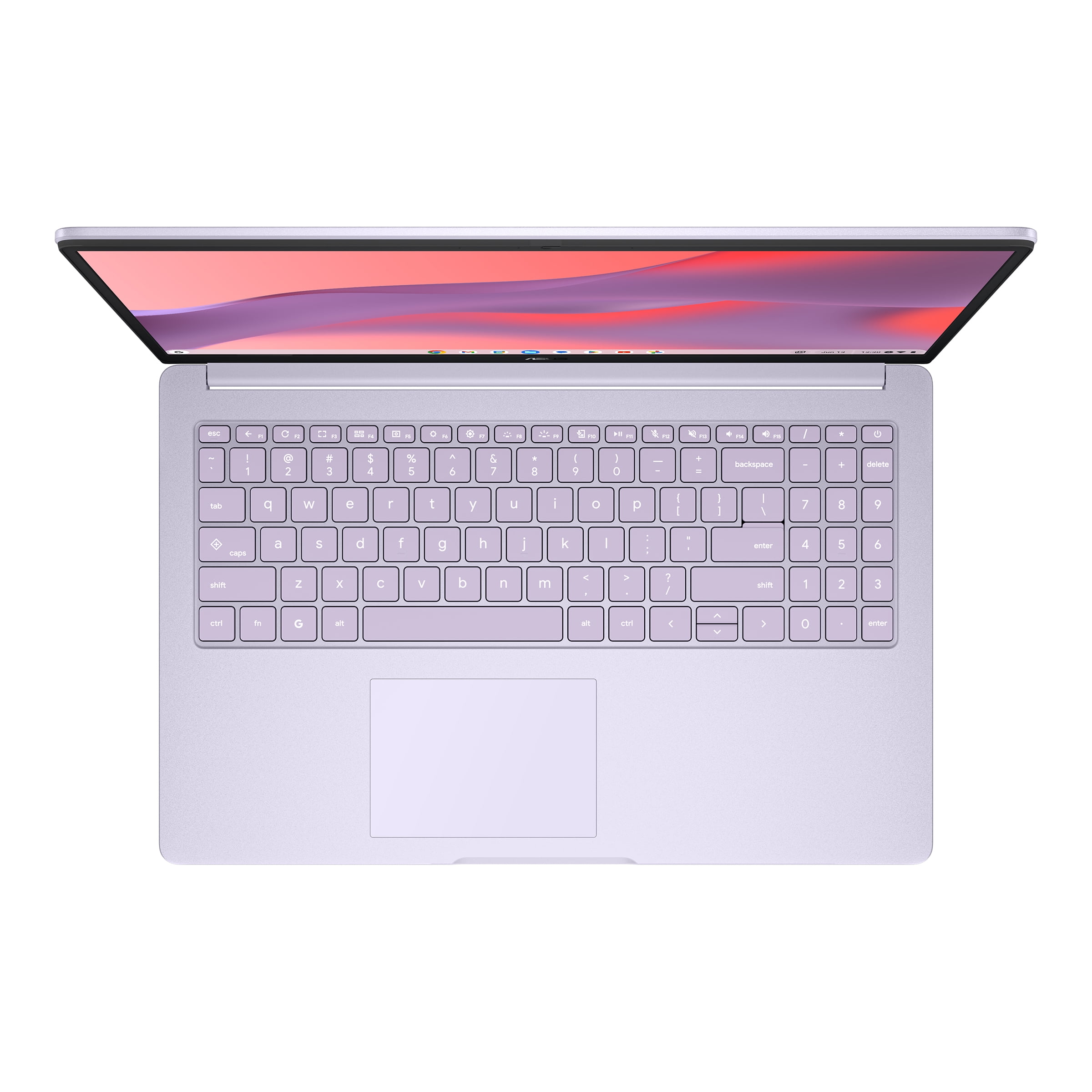 ASUS Chromebook CX15 Laptop, 15.6" FHD Display, Intel® Processor N50, 128GB Storage, 4GB RAM, ChromeOS, Pastel Purple