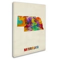 thumbnail image 2 of Trademark Fine Art "Nebraska Map" Canvas Wall Art by Michael Tompsett, 2 of 3