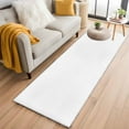 thumbnail image 2 of White 2'x6' Runner Rug, Modern Simple White Backdrop Washable Non-Slip Area Rugs for Hallway Kitchen Floor Bedroom Entryway, Laundry Carpet Decoration Indoor Mat, 2 of 9