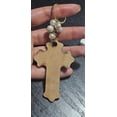 thumbnail image 3 of Pack de 12 llaveros San Judas Tadeo, cruz madera, recuerdos bautizo, primera comunion, 3 of 3
