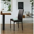 thumbnail image 4 of Pemberly Row 19" Contemporary Metal Dining Room Chair in Black (Set of 4), 4 of 6