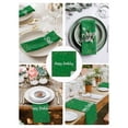 thumbnail image 3 of Grass Green Birthday Cloth Napkins Set of 4 Reusable Dinner Napkins, Colorful Confetti Ribbons Polka Dots Classroom Cocktail Napkin Washable Table Napkins for Wedding/Party/Baby Shower 20"x20", 3 of 7