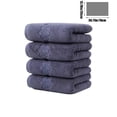 thumbnail image 3 of JASKFLY Solid Color Cotton Towel Four Pack Household Absorbent Face Towels 35x78cm Blue Set, 3 of 9