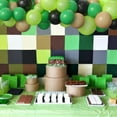 thumbnail image 3 of TNT Pixel Miner Birthday Party Supplies with Pixel as the Game 115 PCS Balloon Garland Kit with 1 Table Cover and 1 Happy Birthday Banner Green Black Brown Balloons for Theme Pixel Mining Party C80, 3 of 3