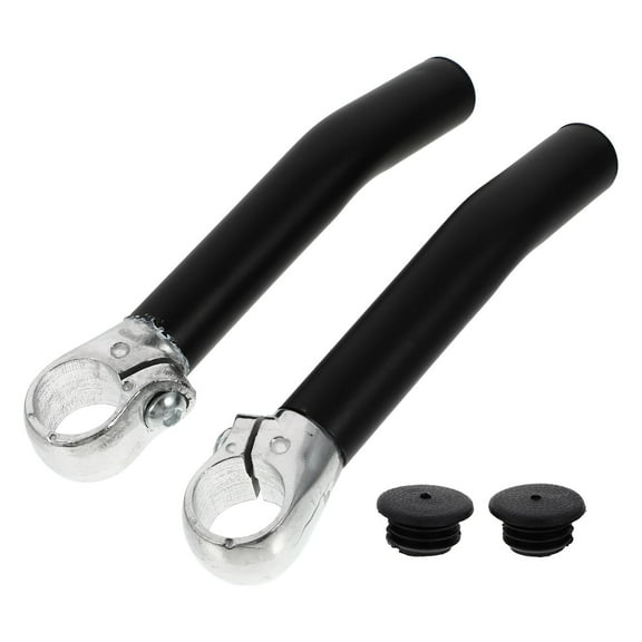 LABSERRON 1 Pair Universal Bike Rest Handlebar Durable Use for Road Biking Black 6.7X1.2X0.8in