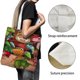 thumbnail image 3 of Dinosaur Train Bolso de tela con estampado de lienzo para mujer, bolsa de compras reutilizable y estética, con cremallera interior, regalo para mujer,38*45cm., 3 of 6