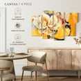 thumbnail image 4 of Elephant Stock Southern Charm Wall Art - Horizontal Multi Panel Canvas - Living Room Wall Decor - Abstract Multi Panel - Yellow And Gray Decor By Pamela K Beer - 30" x 18", 4 of 4