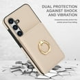 thumbnail image 5 of Allytechgroup Wallet Case Cover for Samsung Galaxy S25, with Ring Holder Cards Slots Premium PU Leather TPU Back Cover Shockproof RFID Blocking Phone Case for Samsung Galaxy S25, White, 5 of 7