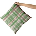 thumbnail image 3 of Blue Teal Pillow Covers 18x18 Set of 2 Light Blue Grey Buffalo Plaid Holiday Decorative Throw Pillows Spring Summer Decorations Pillowcase Cotton Square Cushion Cover Decor for Home Couch Bed Soft, 3 of 6