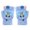 Blue, variant on Krdevn Kids Convertible Flip Top Gloves Soft Knitted Cartoon Animal Decor Thermal Warm Fingerless Mittens Winter Knit Handwear for Daily Outdoor Learning Activities