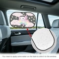 thumbnail image 4 of Yuyamidu Axolotl Rear Window Sun Shade for Car Rainbow Car Side Window Shade Summer Sun Shade Blocker 2 Pack Cute Sunshade for SUV Van Auto Accessories, 4 of 7