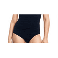 thumbnail image 3 of Women's Lauren Ralph Lauren 101010 Beach Club Solids Ruffle Tank One Piece Swimsuit (Black 14), 3 of 3