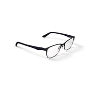 Vogue Women's Square VO3940 Metal Eyeglasses with Case & Cleaning Cloth, Dark Grey/Pale Gold, 52mm