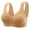 Khaki, variant on XFLWAM Push Up Bra for Women No Underwire Comfortable Full Cover Bra Supportive Minimizer Bra Breathable Bra