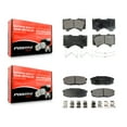 thumbnail image 1 of Positive Plus Front Rear Semi-Metallic Brake Pads Kit for Car Toyota Tundra Sequoia Lexus LX570 Land Cruiser KPF-100108, 1 of 8