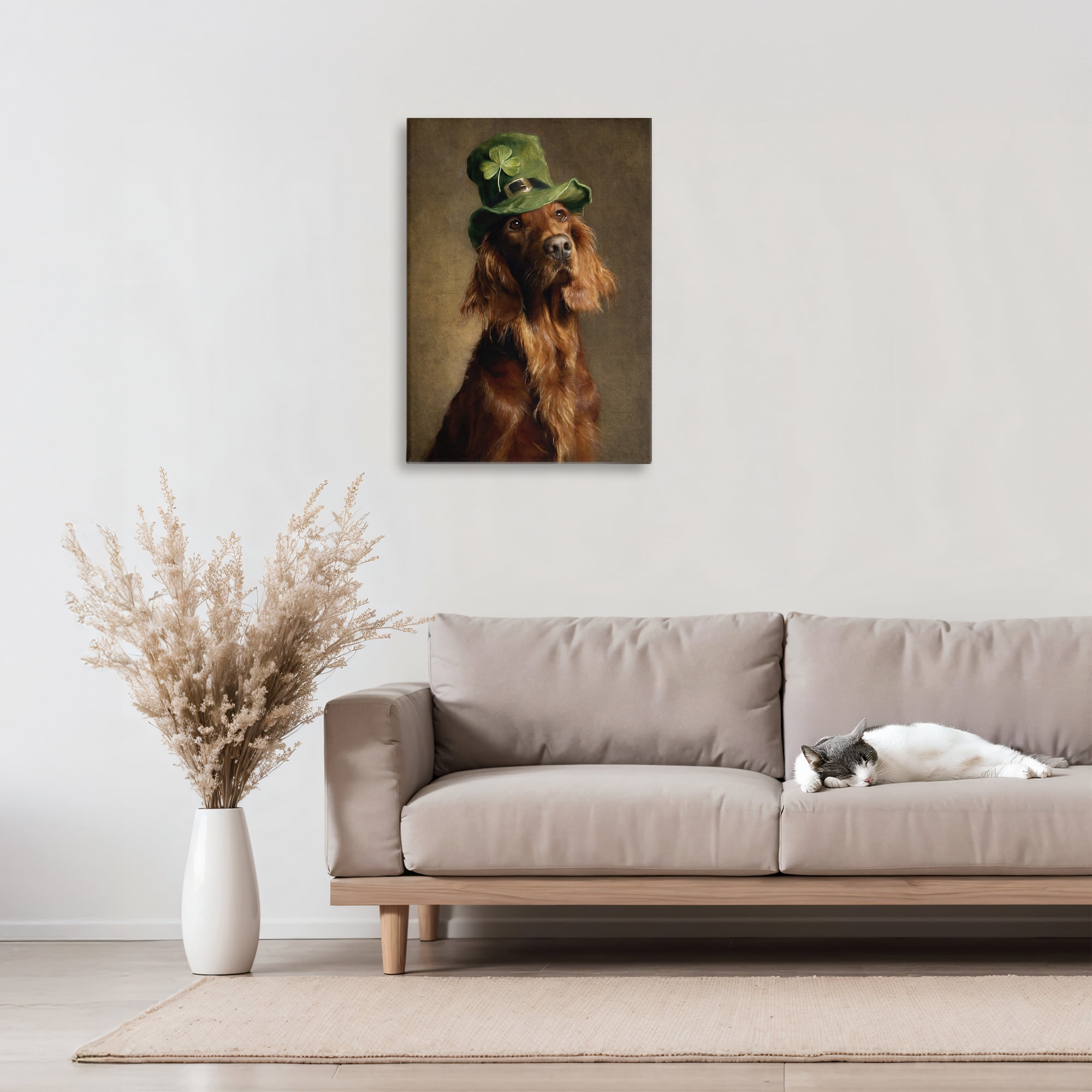 Stupell Industries The Irish Setter Portrait Canvas Wall Art, design by Tina LeCour