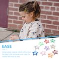 thumbnail image 4 of IFANLANDOR 10pcs Star Snap Hair Barrettes Assorted Color Hair Styling for Children Parties, 4 of 4